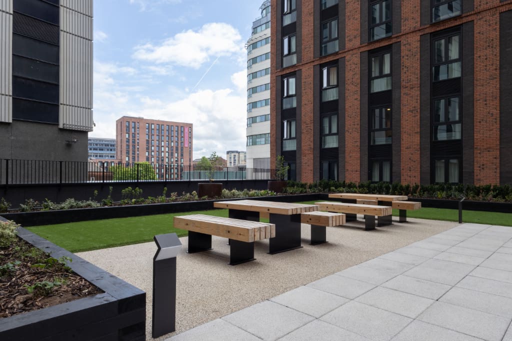 Benches on Resin Bound Gravel