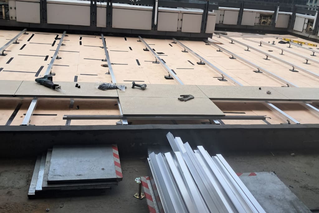 Rail Paving System installation
