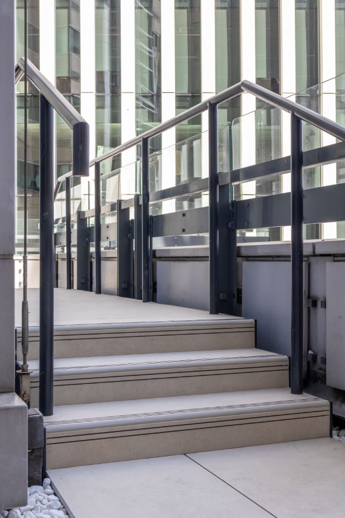 Paved steps