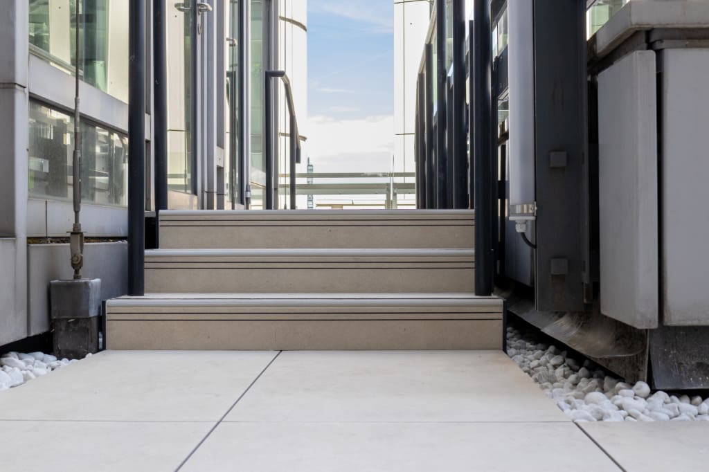 Paved steps