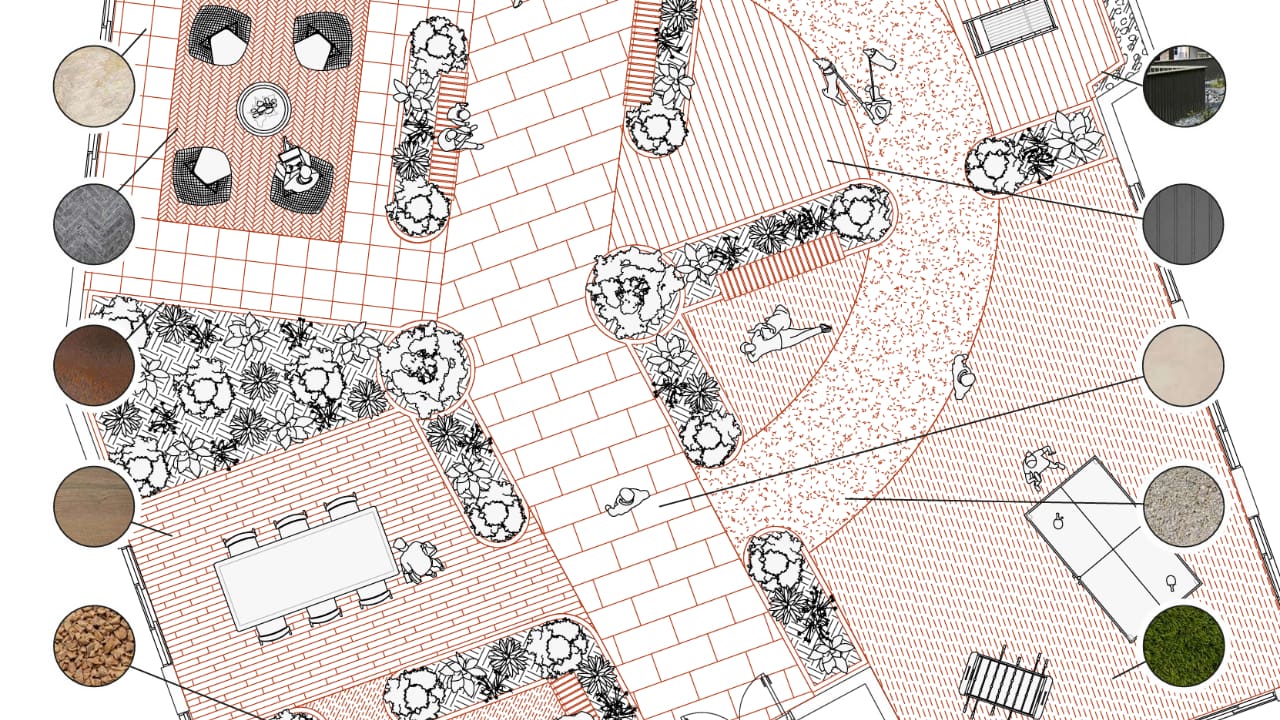 Roof terrace diagram