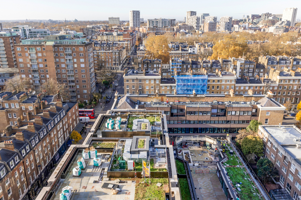 Roof terrace under construction