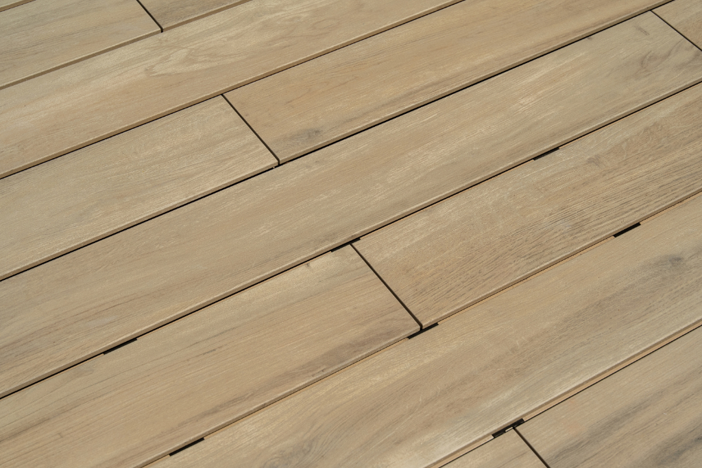 Vitrified Composite Decking Boards close-up