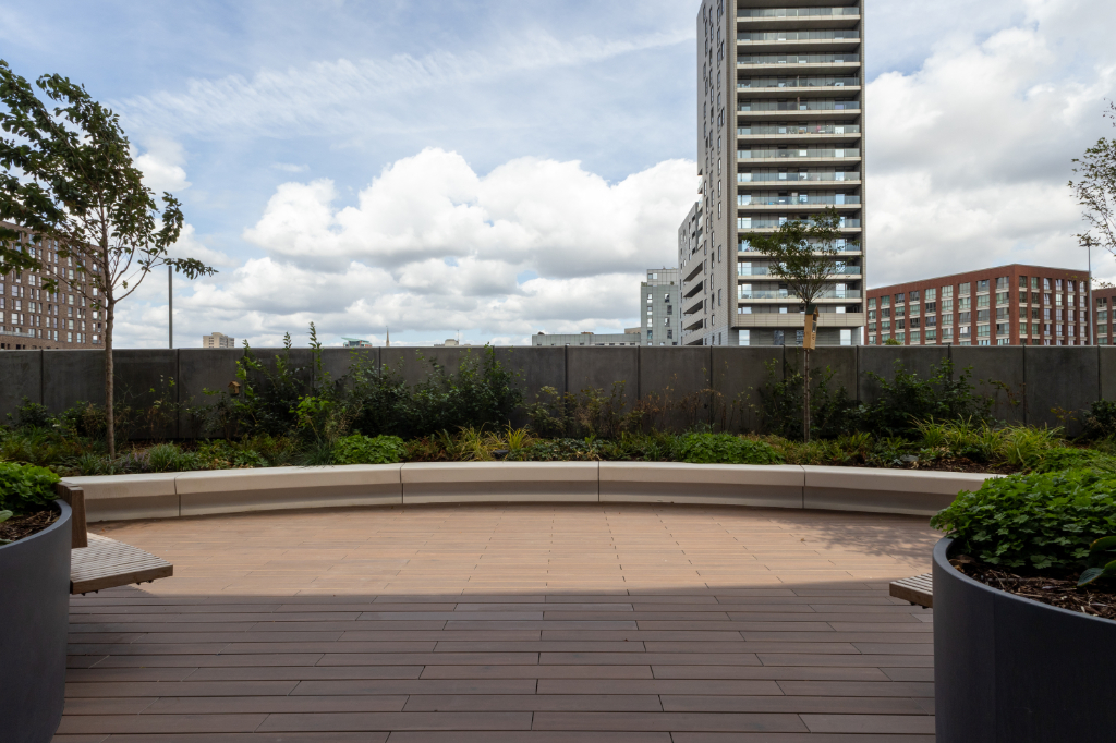Vitrified Composite Decking and planters