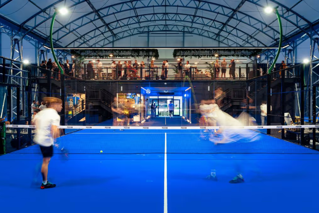 Padel courts at Padium London