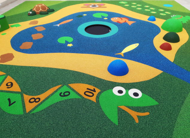 Wet Pour Rubber Crumb play area
